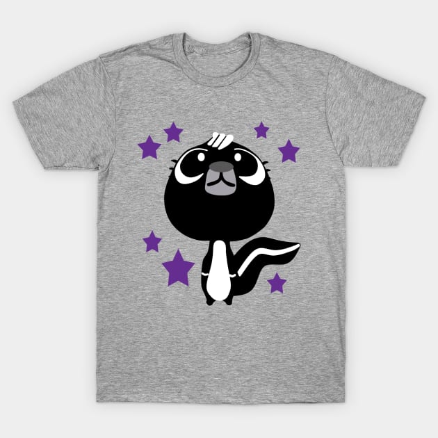 Cute Little Skunk T-Shirt by CBV